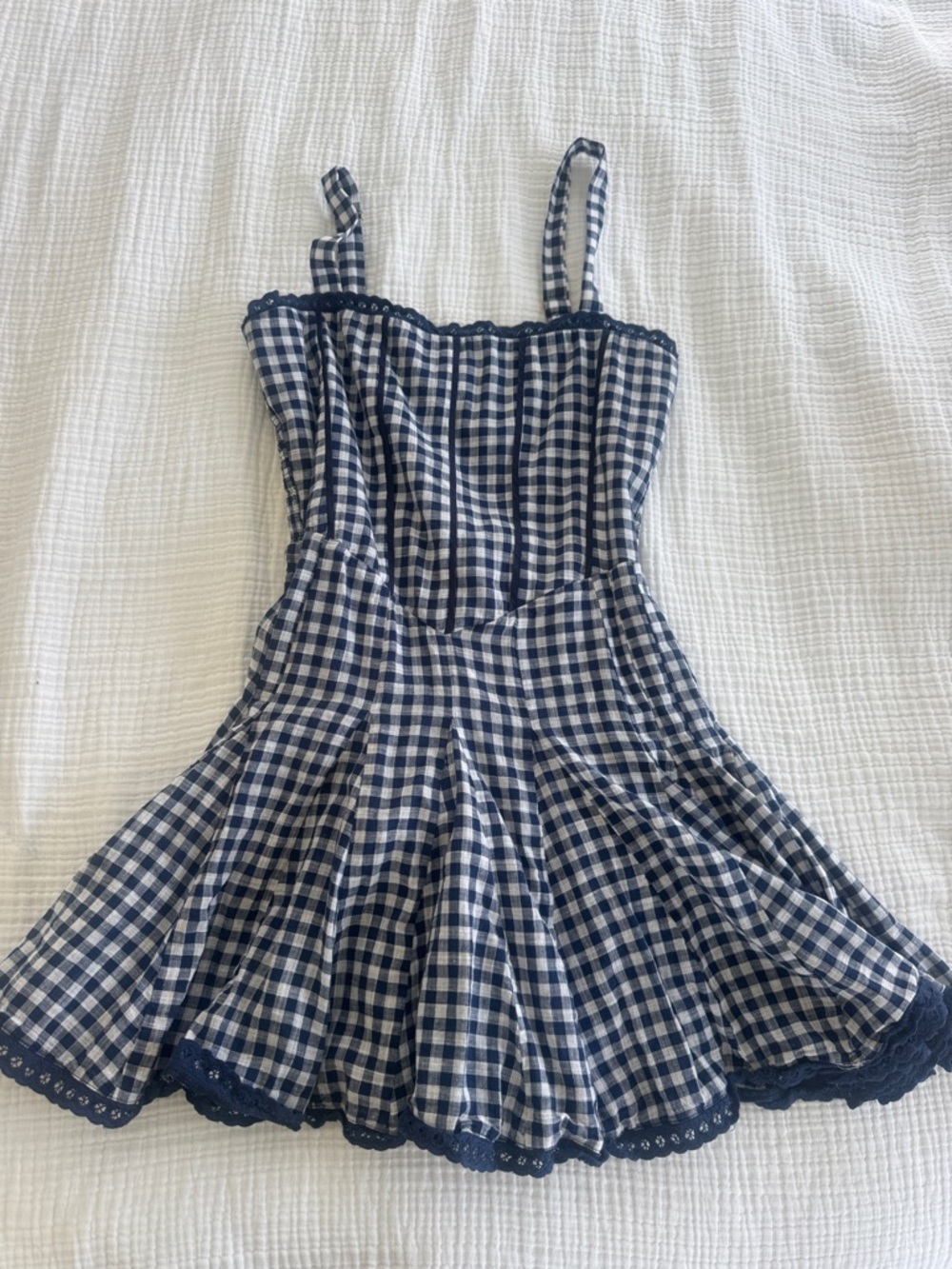 Heartloom Navy and White Gingham Sundress for Kids